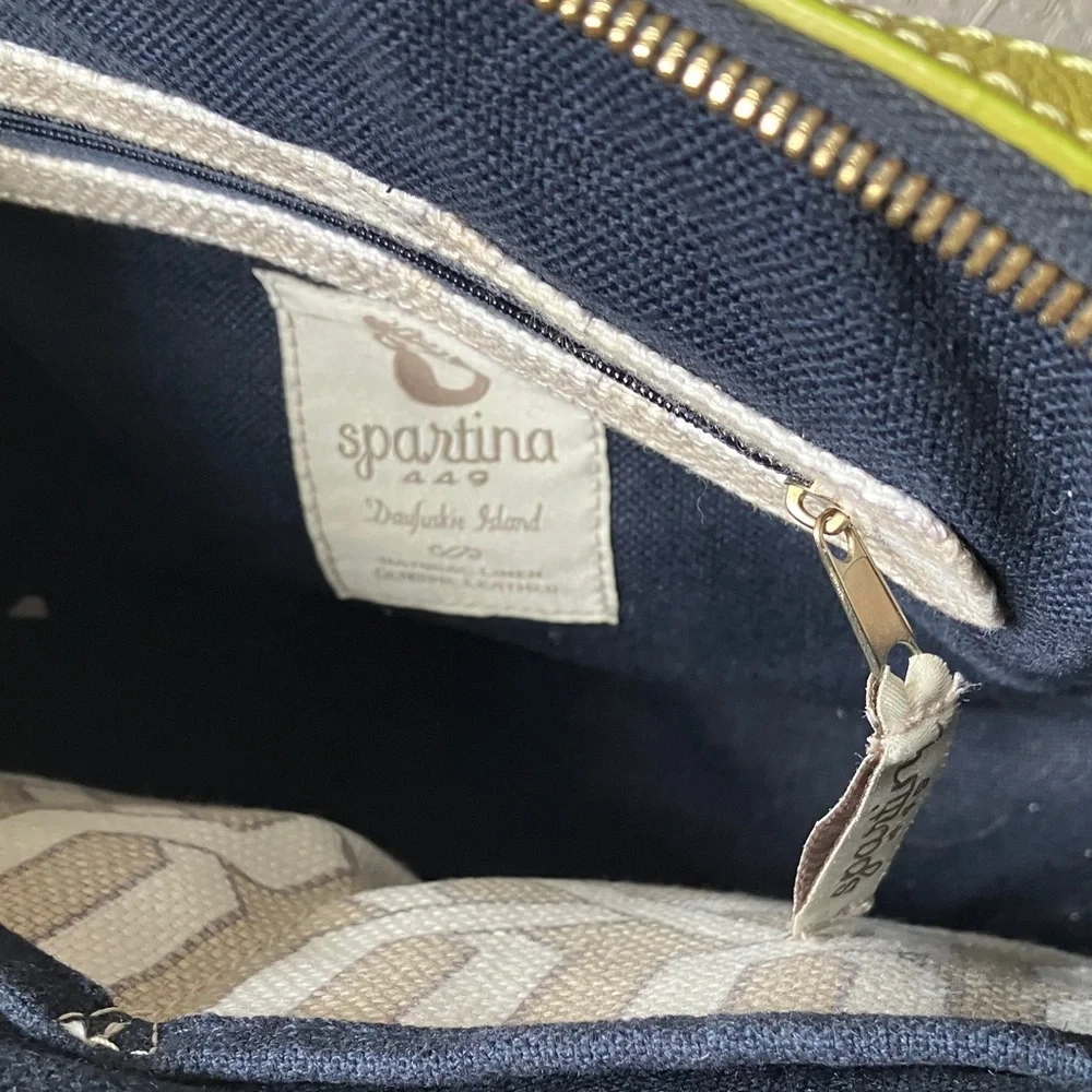 Spartina 449: Veranda Satchel Crossbody Bag- Geometric Pattern - Picture 4 of 11